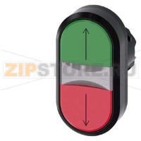 АКТУАТОР ДВОЙНОЙ КНОПКИ С ВОЗМОЖНОСТЬЮ ПОДСВЕТКИ, 22MM, КРУГЛ., ПЛАСТИК, КНОПКА ЗЕЛЁНАЯ: ARROW UP, КНОПКА КРАСНАЯ: ARROW DOWN, FLAT BUTTONS Siemens 3SU1001-3AB42-0AN0