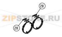 Прокладка тэна 100X22X0.8 Unox XF 195 Оригинальное название запчасти: GN1327A0 - HEATING ELEMENT GASKET 100X22X0.8 Unox XF 195 На деталировке запчасть Unox XF 195 под номером: 28