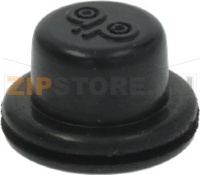 PUSH-BUTTON CAP OF RUBBER ø 17/12x11 mm