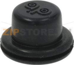 PUSH-BUTTON CAP OF RUBBER ø 17/12x11 mm 