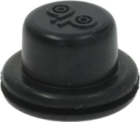 PUSH-BUTTON CAP OF RUBBER ø 17/12x11 mm