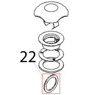 Siphon gasket Angelo Po FC1011G