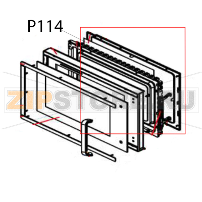 Flake (in door frame) Hurakan HKN-WP900M Flake (in door frame) Hurakan HKN-WP900MЗапчасть на деталировке под номером: P114