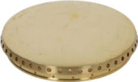 BURNER CAP PERFORATED BRASS POLISHED