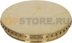 BURNER CAP PERFORATED BRASS POLISHED 