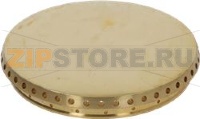 BURNER CAP PERFORATED BRASS POLISHED