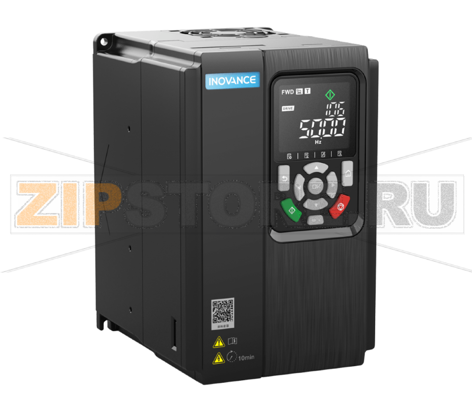 Преобразователь частоты 200-240 В, 2.3 А, 0.4 кВт, STO, 1 фаза, IP20 Inovance MD520-2S0.4BS-INT 