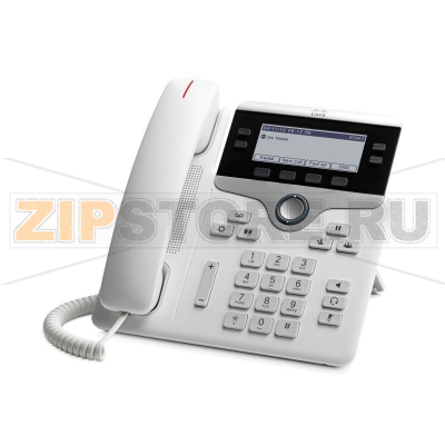 IP-телефон 220 В, 2xGE (PoE), 4 линии, SIP/SCCP, 396x162 пкс, RJ-9 Cisco CP-7841-W-K9 