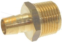 КОНЦЕВОЙ ПАТРУБОК ДЛЯ ШЛАНГА Ø 3/8"M Ø 8 ЛАТУНЬ