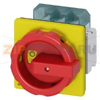 АВАРИЙНЫЙ ГЛАВНЫЙ КОНТРОЛЬНЫЙ ВЫКЛЮЧАТЕЛЬ 3-ПОЛЮСА FRO IU=63, P/AC-23A W. 400V=22KW Siemens 3LD2504-1TP53