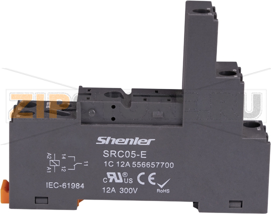 Розетка для 1 контактных реле R2G, 16A Shenler SRC05-E 