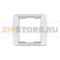 TECO Frame 1-gang, Element white / ice white