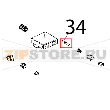 Luce spia fluoro STD 230 V Unox XL 193 Luce spia fluoro STD 230 V Unox XL 193Запчасть на деталировке под номером: 34