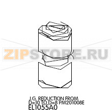 J.G. Reduction from D=10 TO D=8 PM201008E Unox XB 603 J.G. Reduction from D=10 TO D=8 PM201008E Unox XB 603Запчасть на деталировке под номером: 41Название запчасти на английском языке: J.G. Reduction from D=10 TO D=8 PM201008E Unox XB 603