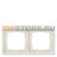 DELTA STYLE РАМКА 2-МЕСТН. ПЛАТИНОВЫЙ МЕТАЛЛИК Siemens 5TG1322-1