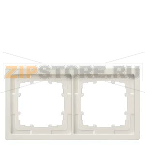 DELTA STYLE РАМКА 2-МЕСТН. ПЛАТИНОВЫЙ МЕТАЛЛИК Siemens 5TG1322-1 