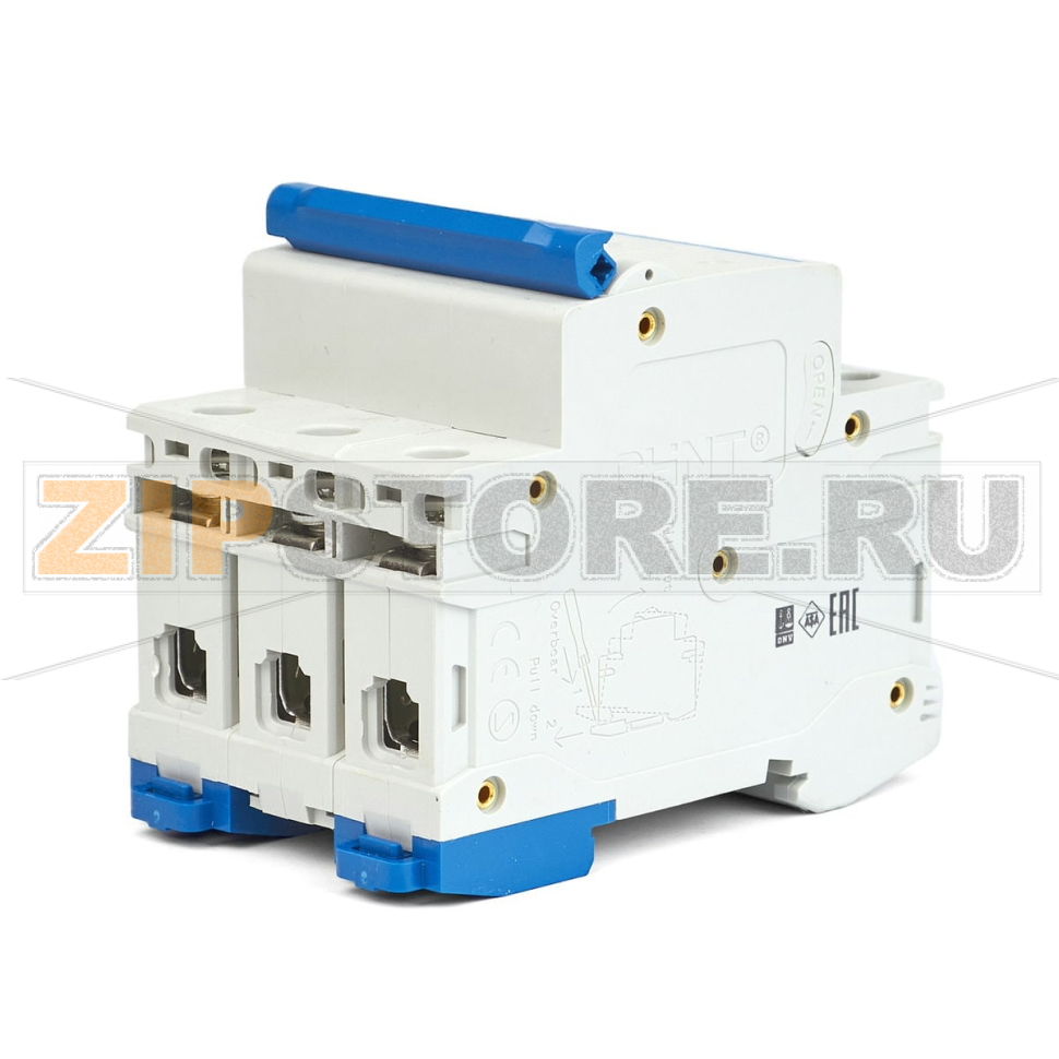 Выключатель автоматический 10 А, 10 кА, 3 полюса Chint NB1-63H 