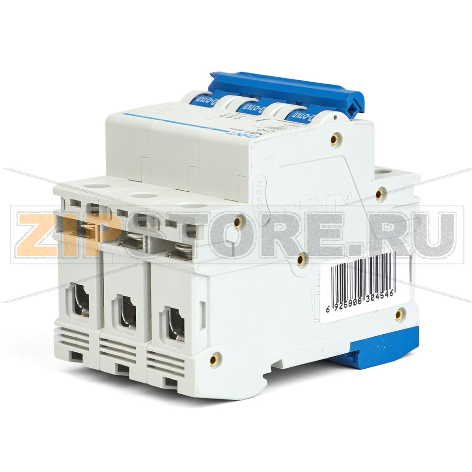 Выключатель автоматический 10 А, 10 кА, 3 полюса Chint NB1-63H 