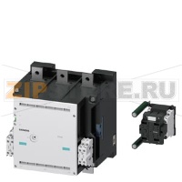 КОНТАКТОР ТИПОРАЗМЕР 14, 3-ПОЛЮСА AC-3, 335КВТ, 400/380V (1000V) ДОП. КОНТАКТЫ 33 (3НО+3НЗ) С 3TC44174A РЕВЕРСИВНЫМ ПУСКАТЕЛЕМ И ПОСЛЕД. РЕЗИСТОР ЦЕПЬ ПОСТ. ТОКА НИЗКОГО ПОТРЕБЛЕНИЯ DC 230V Siemens 3TF6833-8DP4