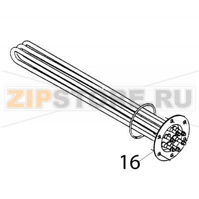 Boiler resistance 9600W. 230V Fagor FI-120 Boiler resistance 9600W. 230V Fagor FI-120Запчасть на деталировке под номером: 16Название запчасти Fagor на английском языке: Boiler resistance 9600W. 230V FI-120.