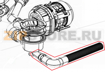 Tubo scarico ø 24 1500mm Silanos N700  Tubo scarico ø 24 1500mm Silanos N700Запчасть на 