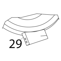 Cover hinge assembly Tecnoinox P70IE7