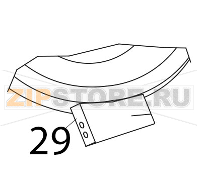 Cover hinge assembly Tecnoinox P70IE7 Cover hinge assembly Tecnoinox P70IE7Запчасть на деталировке под номером: 29