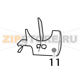 Right peel ejector Zumex Essential pro Right peel ejector Zumex Essential proЗапчасть на деталировке под номером: 11