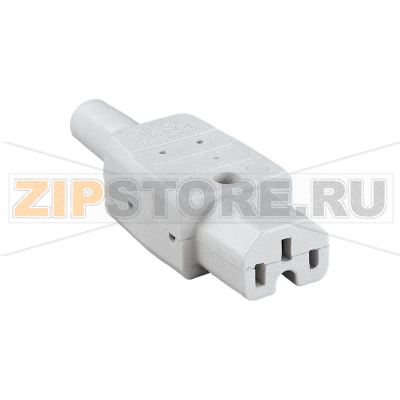 Вилка IEC, C15, 10 А, белая, 1 шт Kaiser 783/ws 