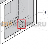 Lower door hinge Lainox MVE051P                                                                                        
