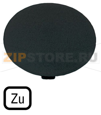 Шильдик кнопочный, черный, грибовидный, ON Eaton M22-XDP-S-D2 