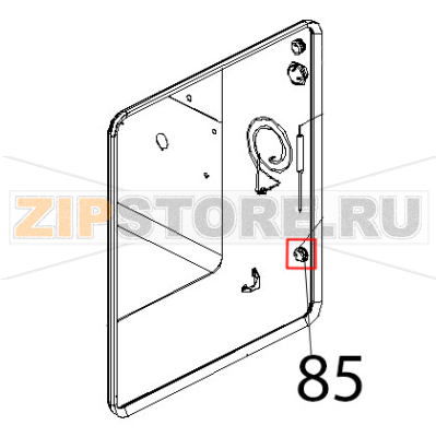 Supporto sonda AL cuore inox Unox XV 703G Supporto sonda AL cuore inox Unox XV 703GЗапчасть на деталировке под номером: 85