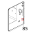 Supporto sonda AL cuore inox Unox XV 703G