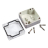 Корпус 160x160x60 мм, материал: пластик, серый, 1 шт Hammond 1554R2GYCL - Корпус 160x160x60 мм, материал: пластик, серый, 1 шт Hammond 1554R2GYCL