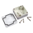 Корпус 160x160x60 мм, материал: пластик, серый, 1 шт Hammond 1554R2GYCL - Корпус 160x160x60 мм, материал: пластик, серый, 1 шт Hammond 1554R2GYCL