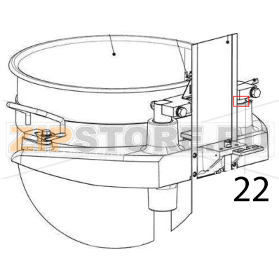Arco vasca alluminio Sigma BMR 80 Arco vasca alluminio Sigma BMR 80Запчасть на деталировке под номером: 22