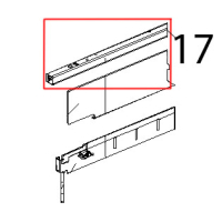 Listello quadro inf porta inox Unox XVC 204