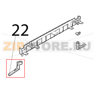 Left drip profile pipe Unox XVC 205E Left drip profile pipe Unox XVC 205EЗапчасть на деталировке под номером: 22
