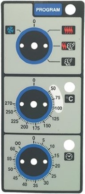 GREY ANALOGIC PLATE WITH BLUE INDEX 