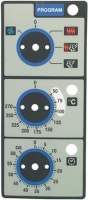 GREY ANALOGIC PLATE WITH BLUE INDEX