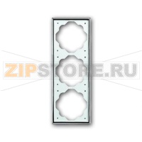 Рамка трехместная, хром ABB 2CKA001754A4135