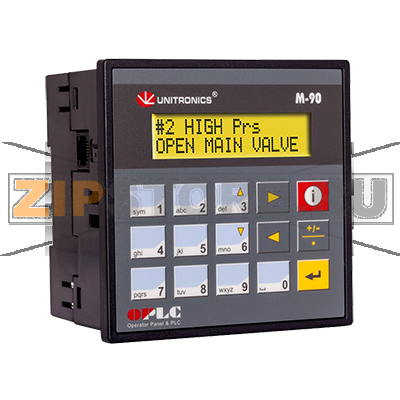 Контроллер 12/24 В/DC, 10DI, 2AI/DI/PT100/TC, 12TO Unitronics M91-2-UN2 