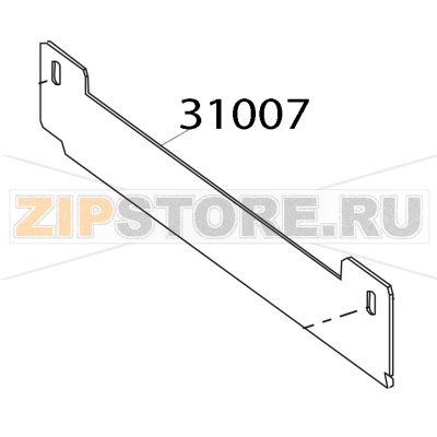 Plate, ribbon strip Zebra 105SE Plate, ribbon strip Zebra 105SEЗапчасть на деталировке под номером: 31007