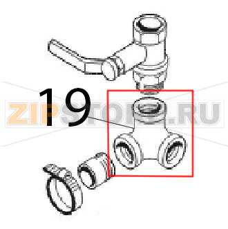 Distribuzione gomito 1&quot; Angelo Po 1G1CP2G Distribuzione gomito 1" Angelo Po 1G1CP2GЗапчасть на деталировке под номером: 19