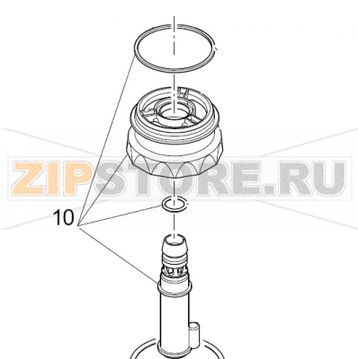 Kit Spülfeldaufnahme unten Winterhalter UC-M Kit Spülfeldaufnahme unten Winterhalter UC-MЗапчасть на деталировке под номером: 10Название запчасти на немецком языке: Kit Spülfeldaufnahme unten Winterhalter UC-M