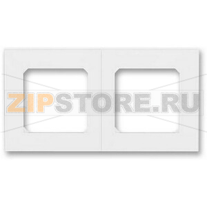 Рамка двухместная, белая ABB 2CHH015020A6003 