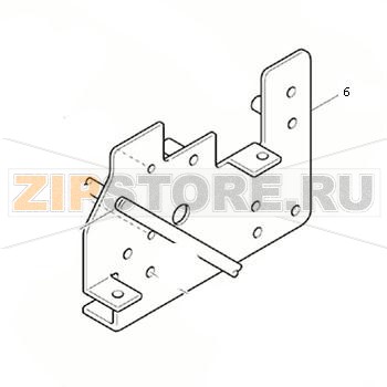 Кронштейн шагового двигателя TSC TTP-343 Plus Кронштейн шагового двигателя для принтера TSC TTP-343 PlusЗапчасть на сборочном чертеже под номером: 6Количество запчастей в комплекте: 1Название запчасти TSC на английском языке: STEPPING MOTOR BRACKET / METAL (For 203 DPI)