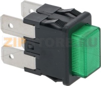 BIPOLAR SWITCH GREEN 16A 250V