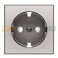 Накладка для розетки с плоской поверхностью, нержавеющая сталь ABB 2CLA858890A1401