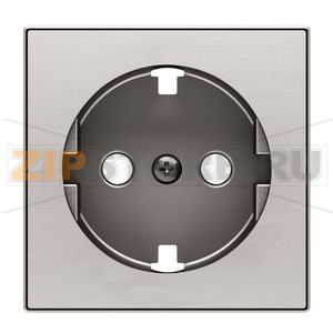 Накладка для розетки с плоской поверхностью, нержавеющая сталь ABB 2CLA858890A1401 